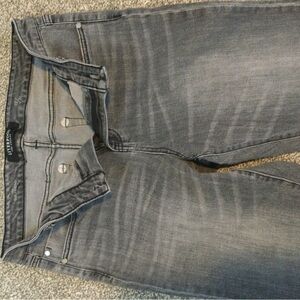 Womens Liverpool acid washed black girlfriend jeans
